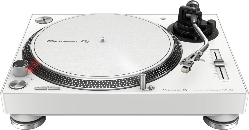 Pioneer DJ PLX-500 Direct Drive Turntable - White